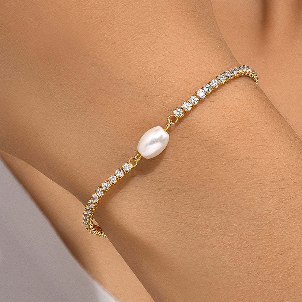 S925 Micro-Pavé Rivière Bracelet-Olarajewelry