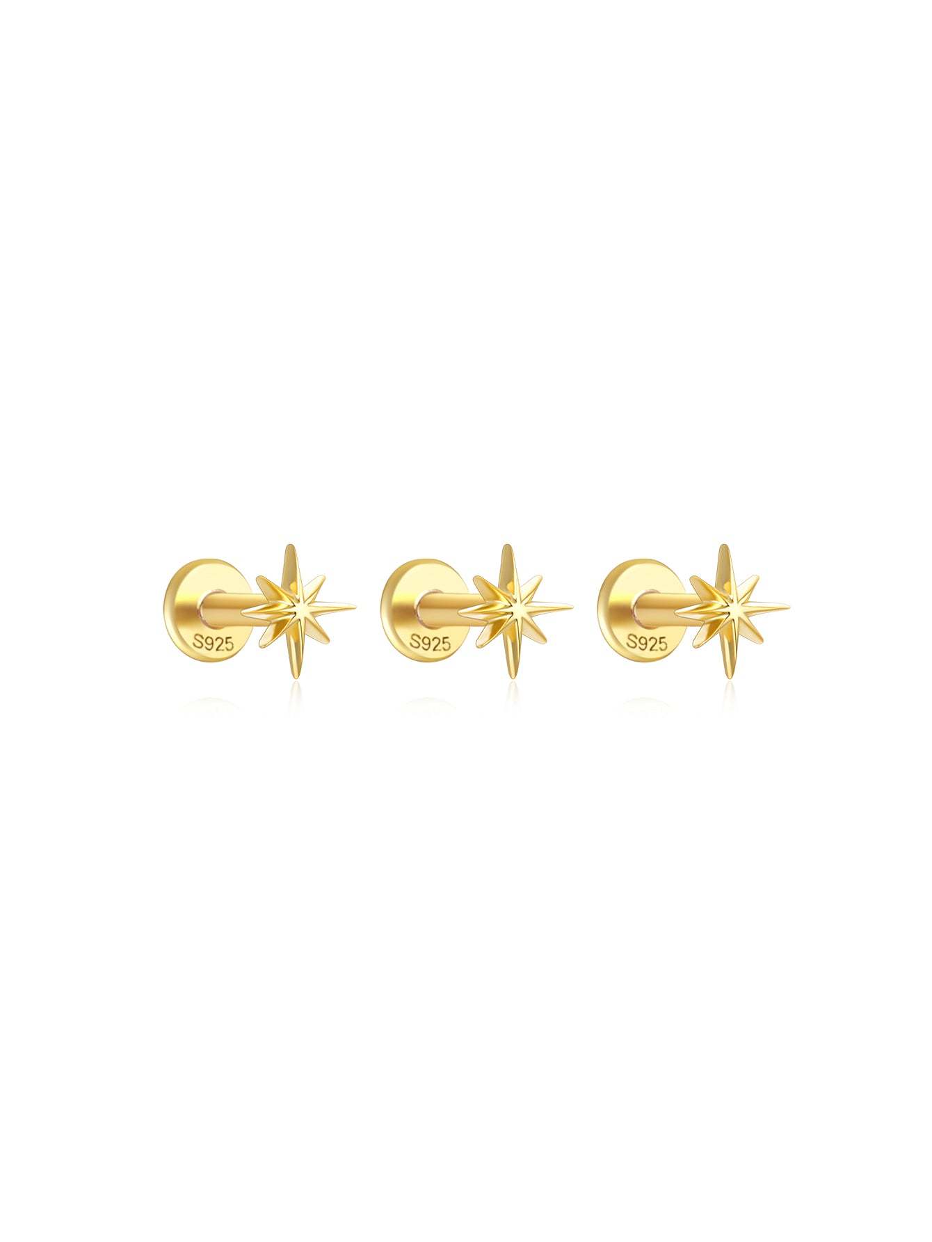 S925 Mini Star Ear Piercing Stud-Olarajewelry