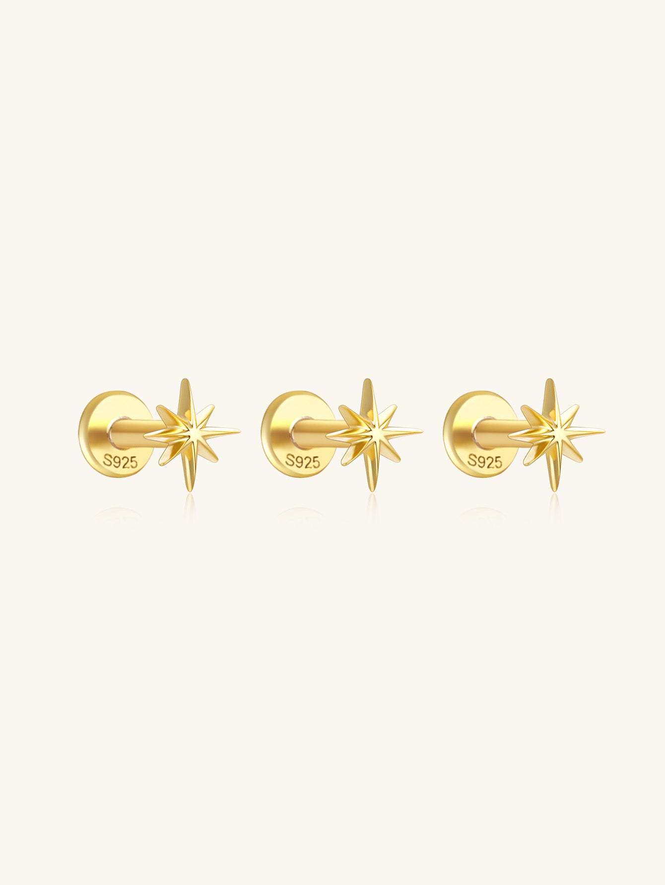 S925 Mini Star Ear Piercing Stud-Olarajewelry
