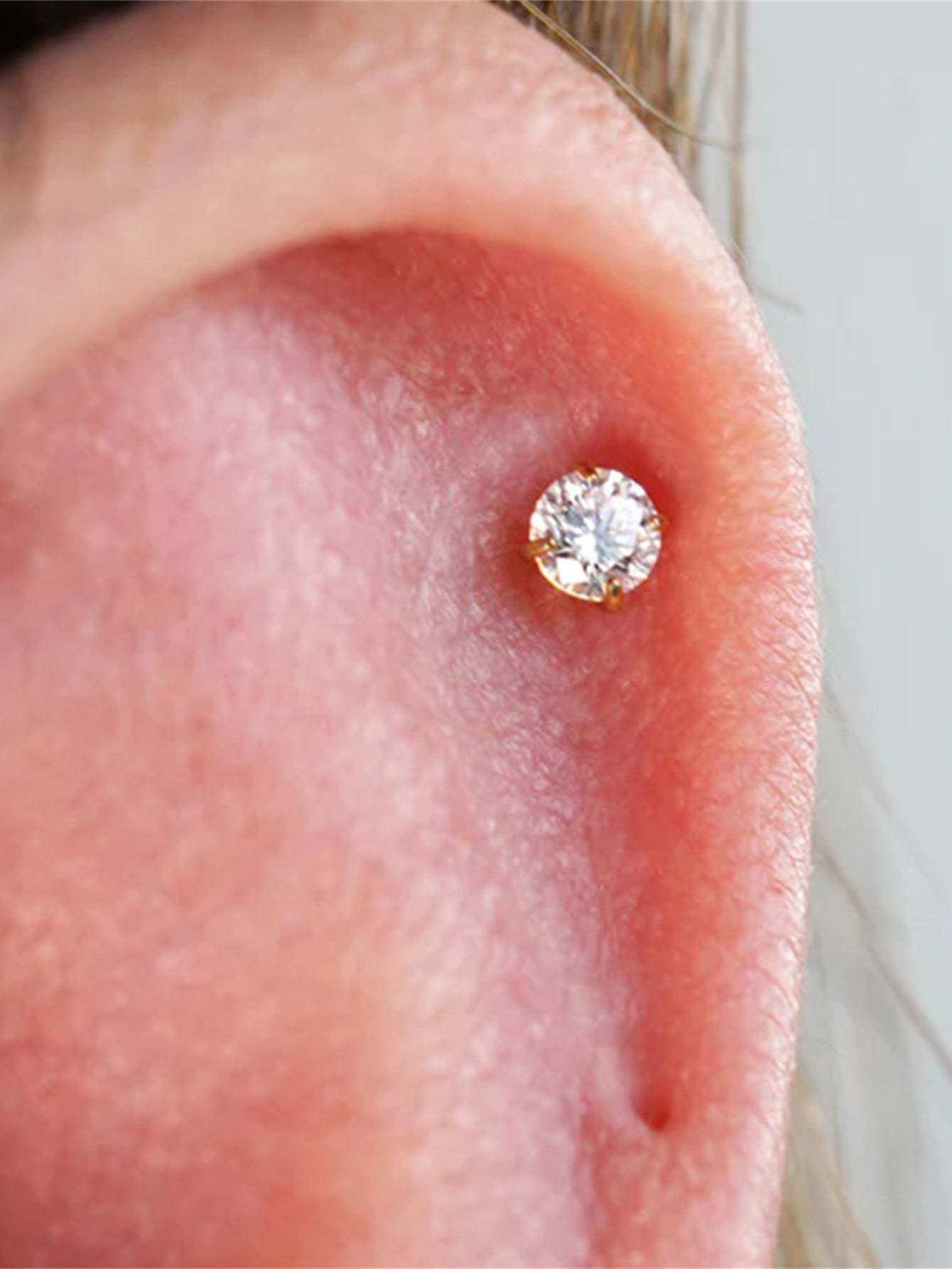 Basic Round Zirconia Studs 2mm 3mm 4mm-Olarajewelry