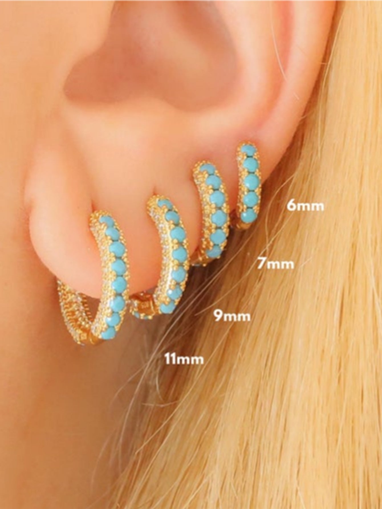 S925 Turquoise All Match Earrings Series-Olarajewelry