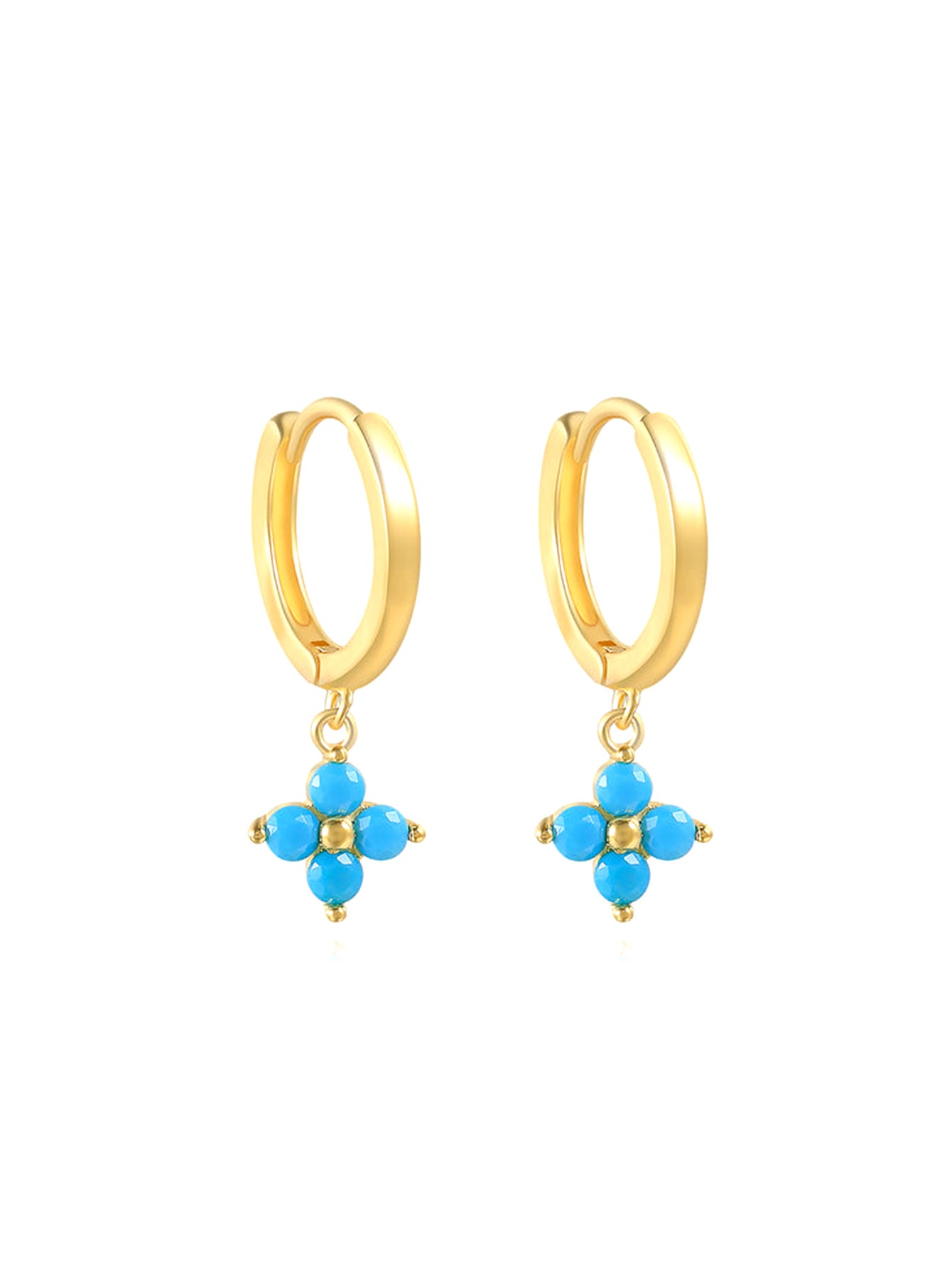 S925 Plum Blossom Zircon Wedding Drop Earrings-Olarajewelry