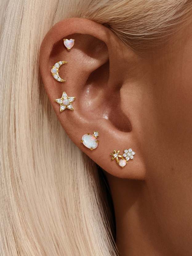 S925 Opal Stud Earring Series-Olarajewelry