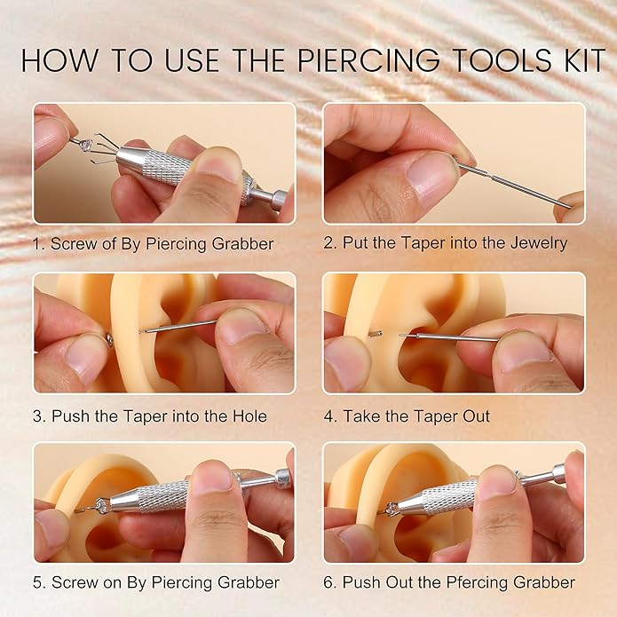 Piercing Ball Grabber Tool for Changing Jewelry