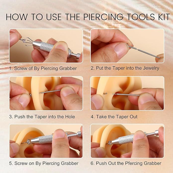 Piercing Ball Grabber Tool for Changing Jewelry