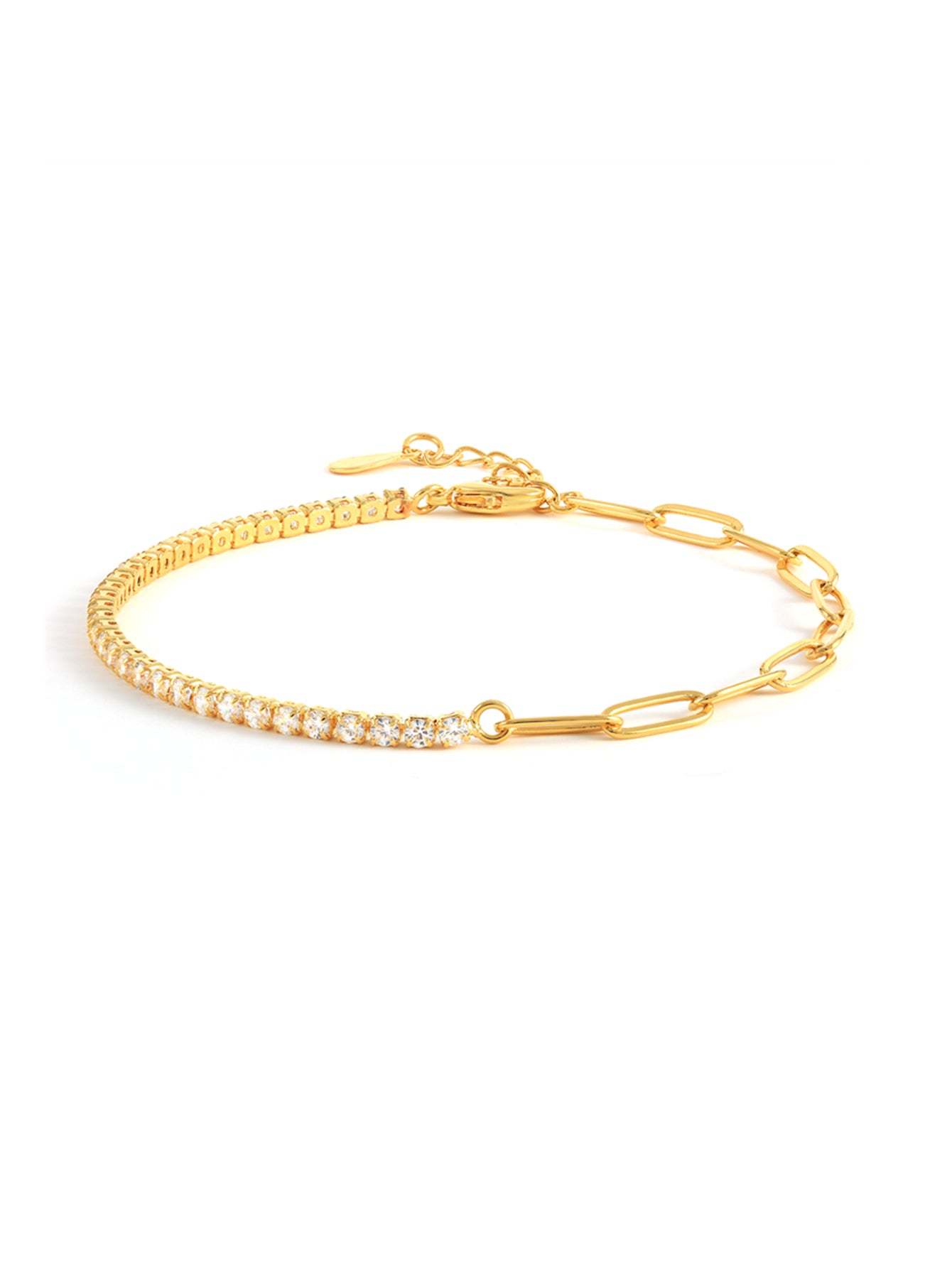 S925 Half Tennis Bracelet-Olarajewelry