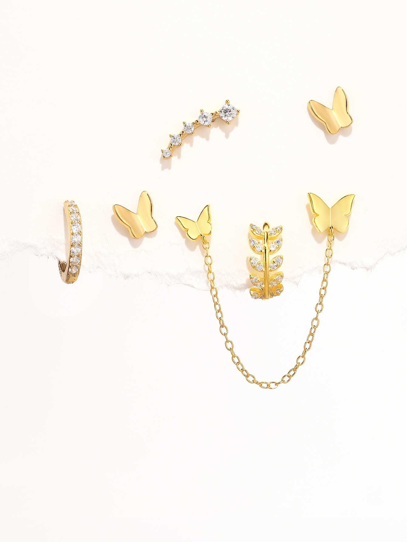 S925 Olara Fashionable Butterfly Zircon All Match Series-Olarajewelry