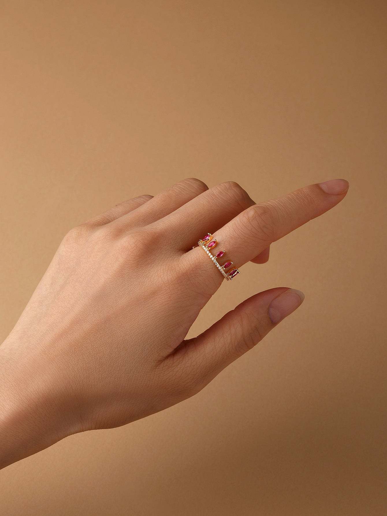 Double Romantic Sparkling Detachable Ring-Olarajewelry