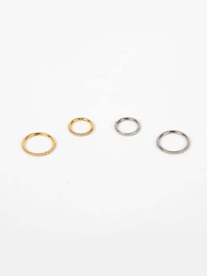 S925 Minimalist Zircon Daith Earring-Olarajewelry
