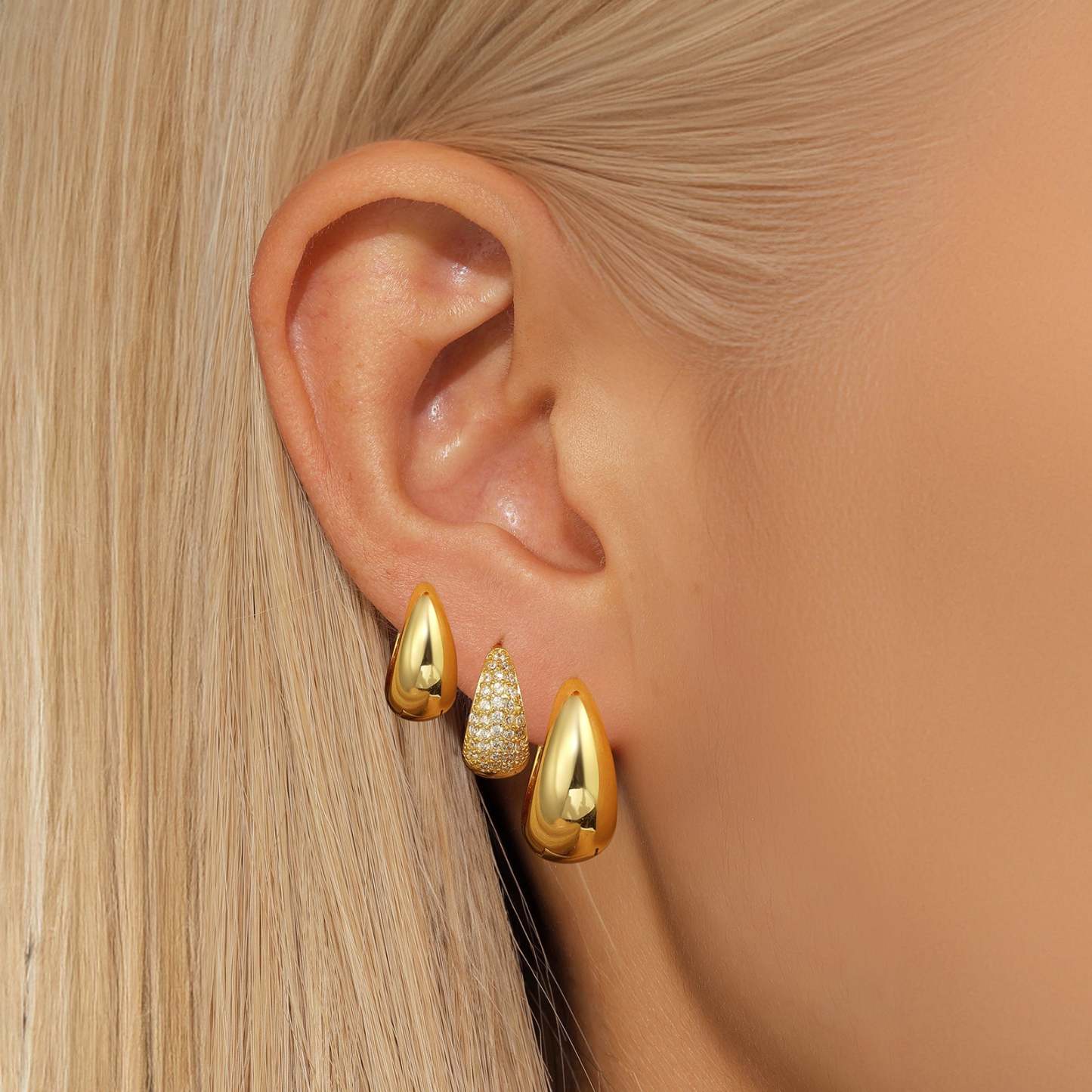 Classic Glossy Drop Earrings-Olarajewelry