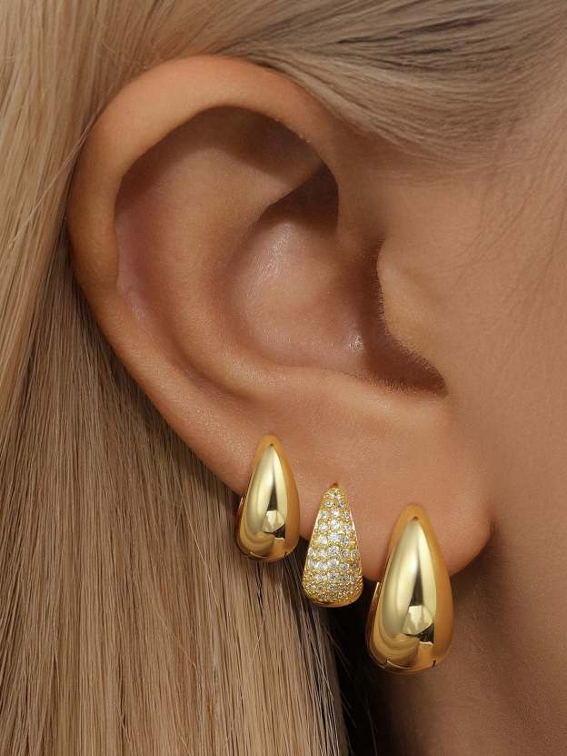 Classic Glossy Drop Earrings-Olarajewelry