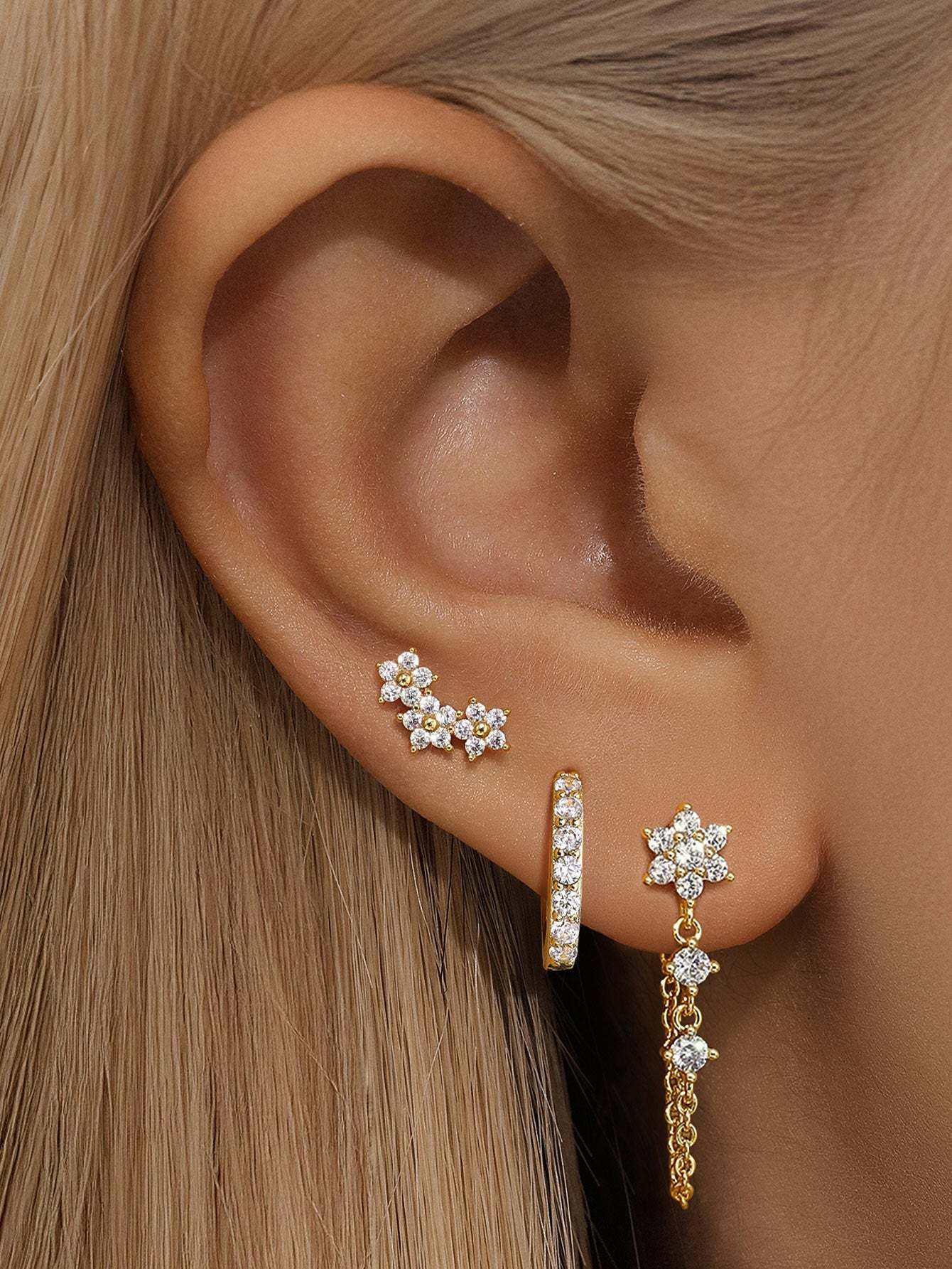 Flower Chain Earring Series-Olarajewelry