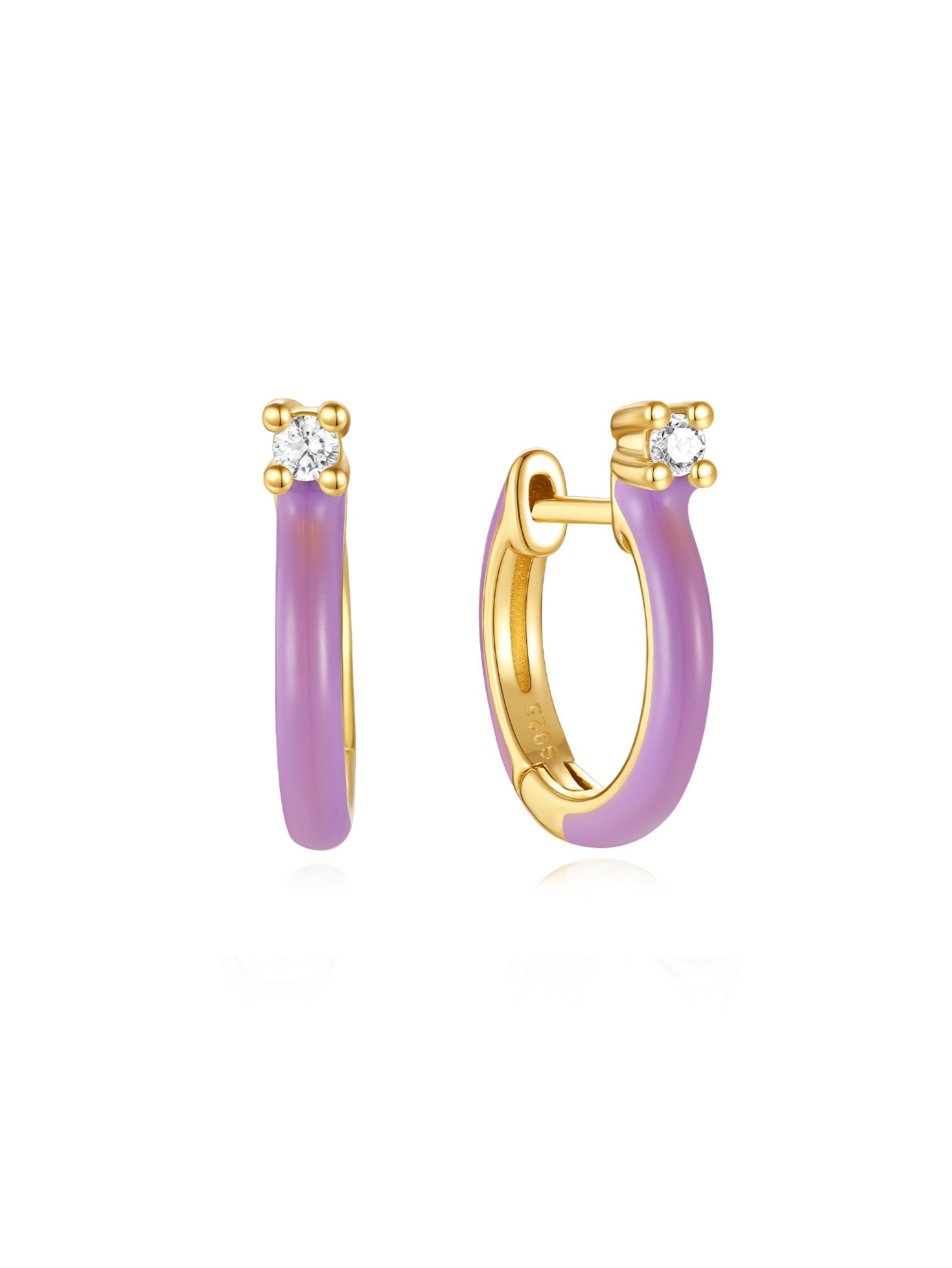 Luxe Purple Oil Drop S925 Earring Set-Olarajewelry