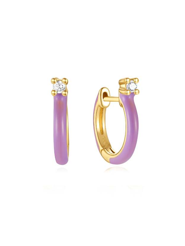 Luxe Purple Oil Drop S925 Earring Set-Olarajewelry