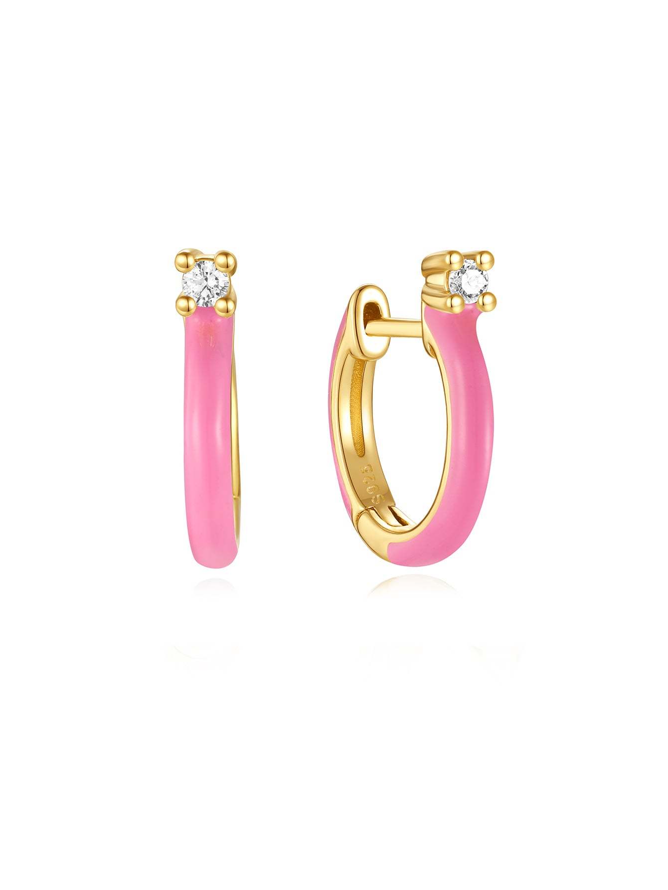 Light Pink Oil Drop S925 Earring Set-Olarajewelry