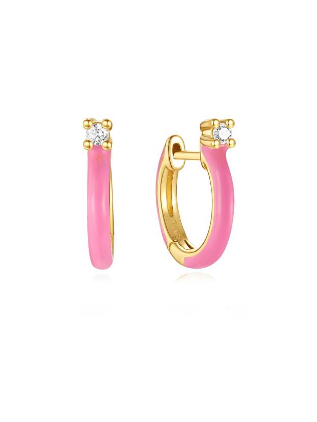 Light Pink Oil Drop S925 Earring Set-Olarajewelry