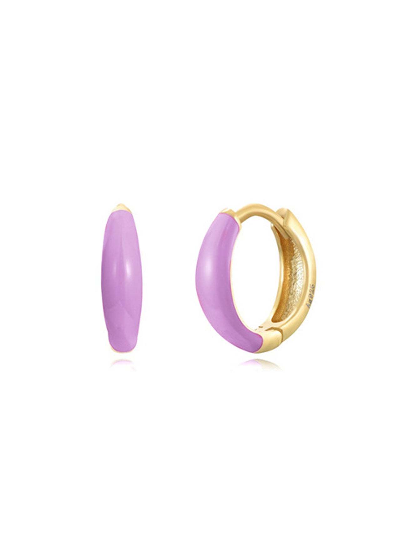 Luxe Purple Oil Drop S925 Earring Set-Olarajewelry