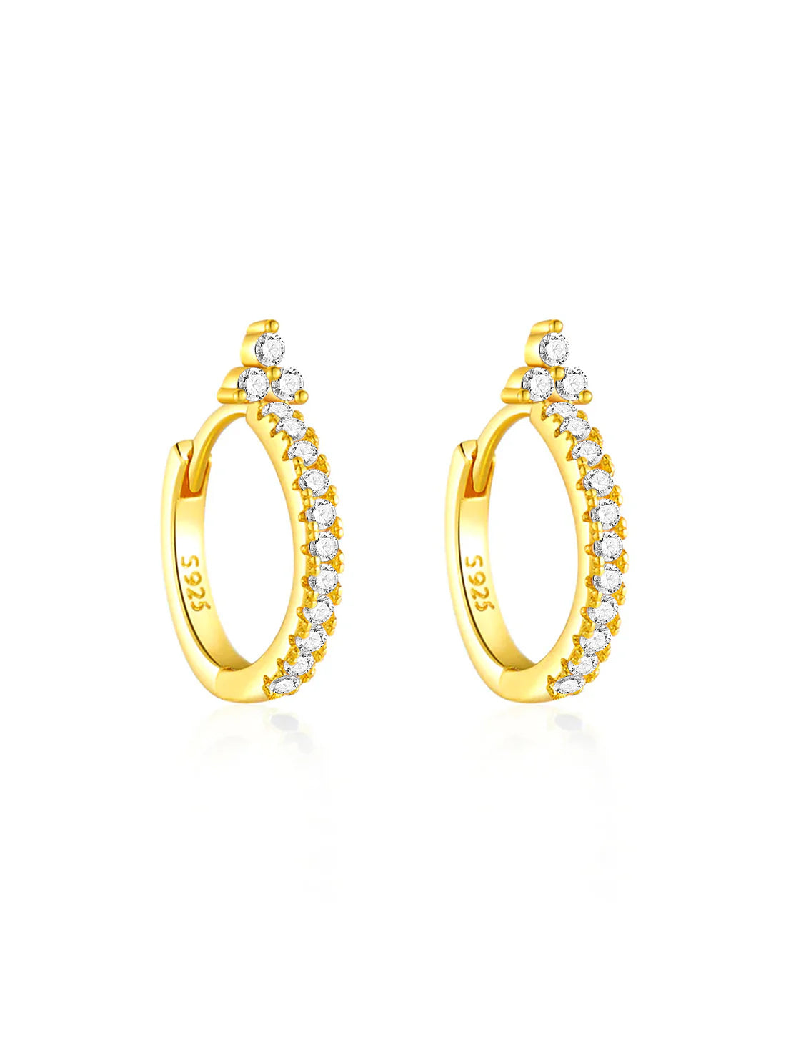 S925 Flower Zircon Pendant  Earring Series-Olarajewelry
