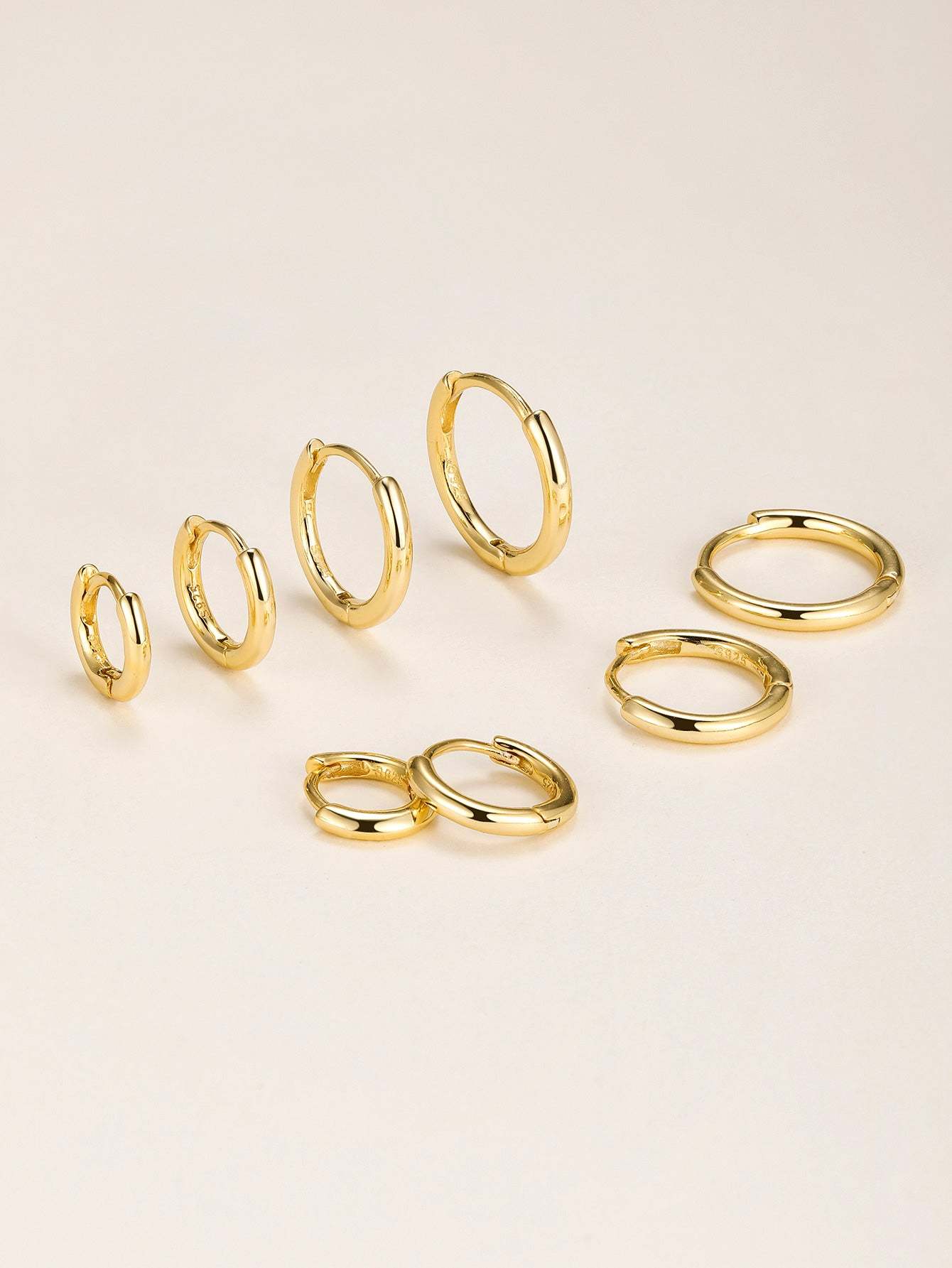 S925 Classic Sterling Silver Multi Size Daily Casual Hoop Earrings-Olarajewelry