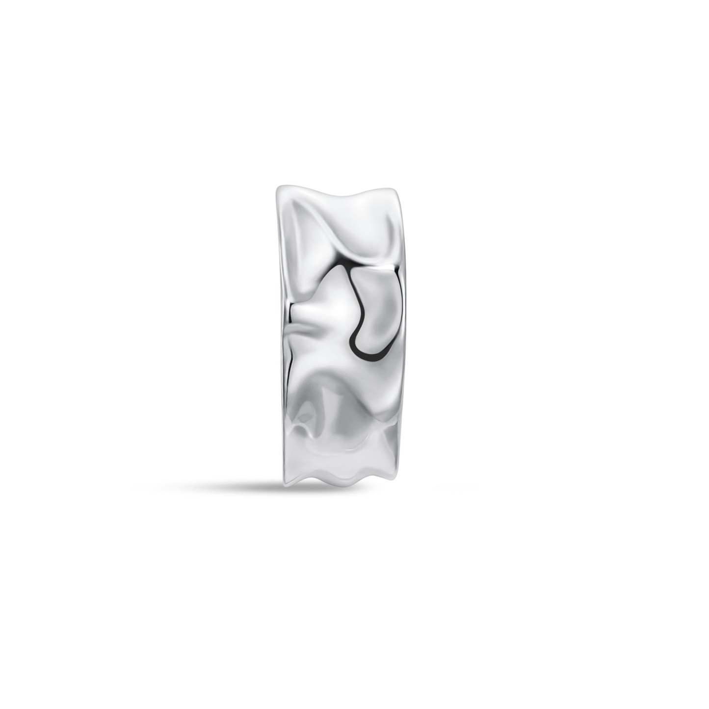 S925 Chunky Corrugated Ear Cuff-Olarajewelry