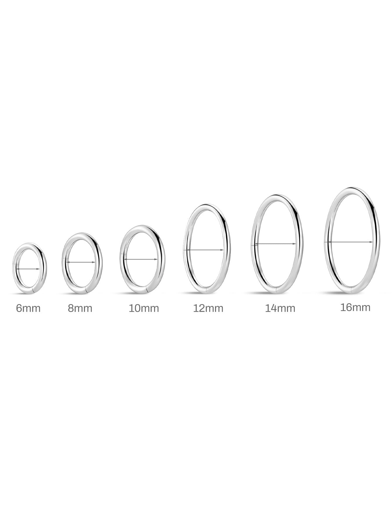 G23 Titanium Classic All-Match Hoop Earrings-Olarajewelry