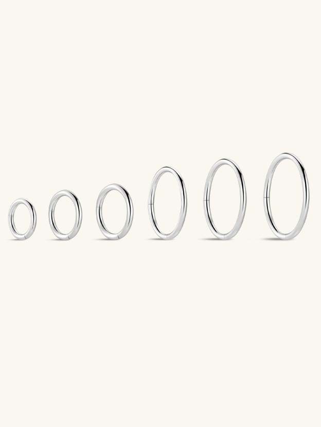 G23 Titanium Classic All-Match Hoop Earrings-Olarajewelry