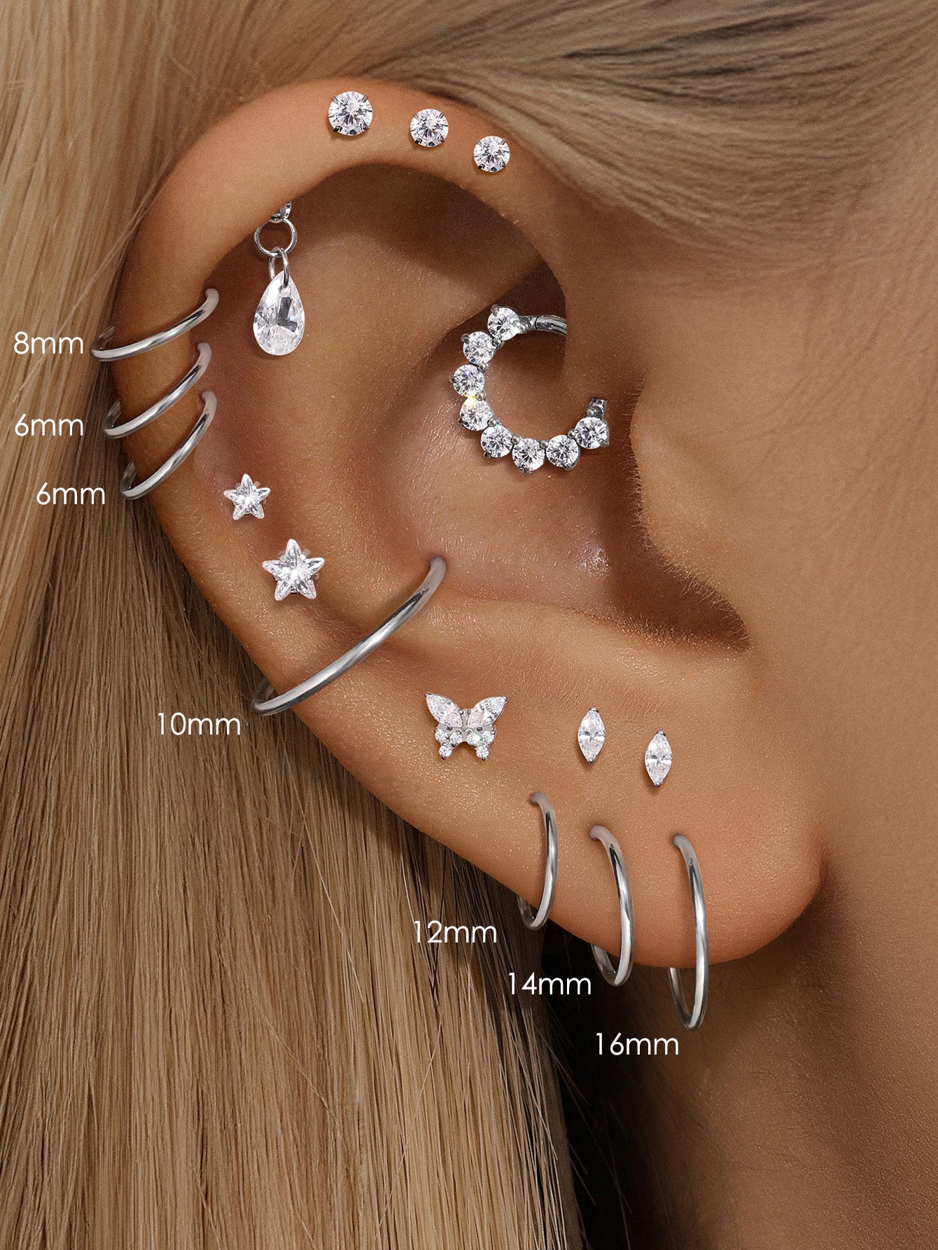 G23 Titanium Classic All-Match Hoop Earrings-Olarajewelry