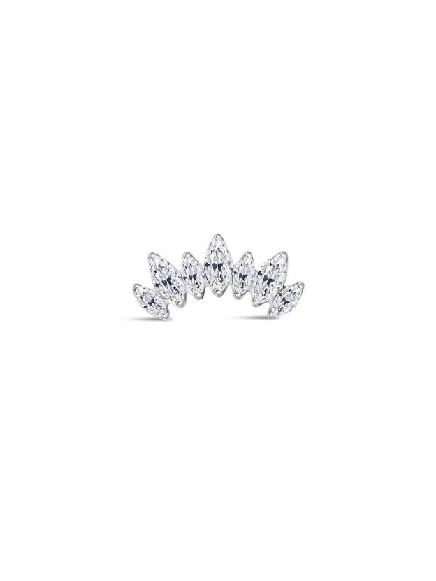G23 Titanium Shining Crown Ear Piercing Stud-Olarajewelry