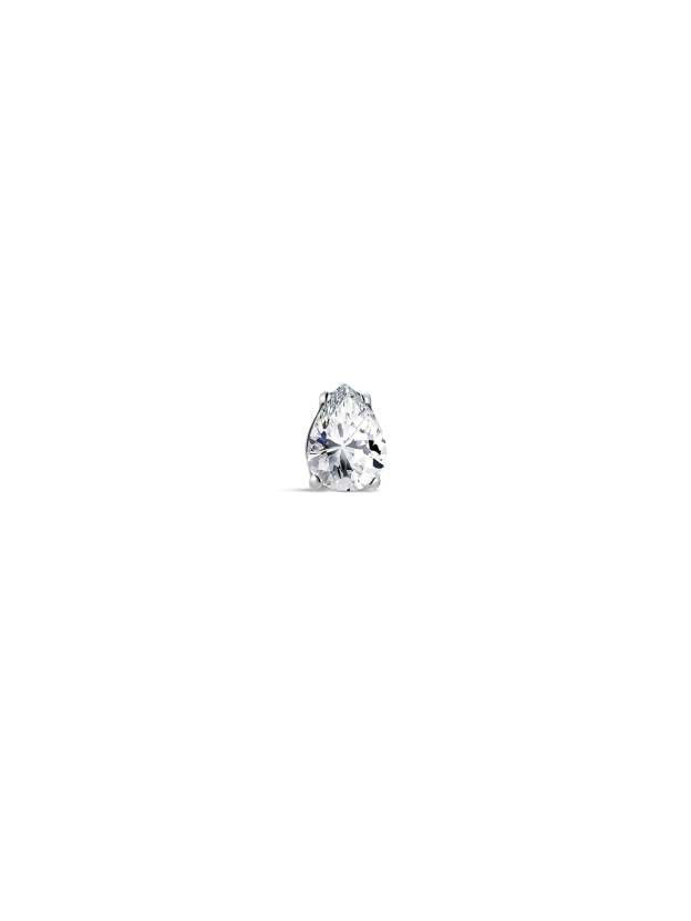 G23 Titanium Four-Claw Drop Zircon Ear Piercing Stud-Olarajewelry