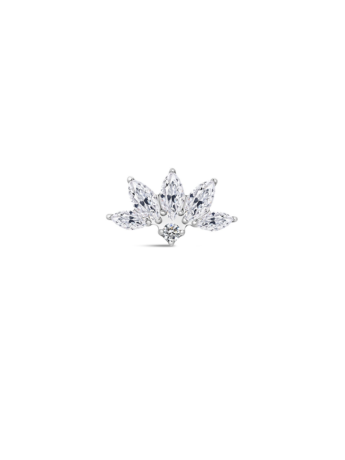G23 Titanium Lotus Ear Piercing Stud-Olarajewelry