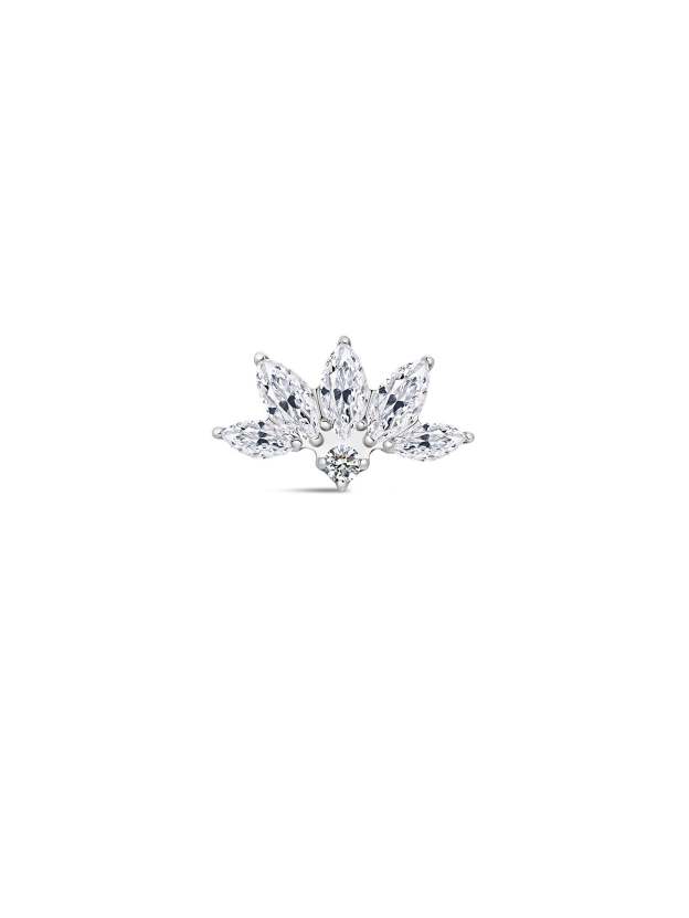 G23 Titanium Lotus Ear Piercing Stud-Olarajewelry