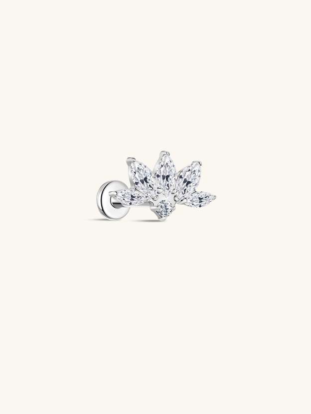 G23 Titanium Lotus Ear Piercing Stud-Olarajewelry