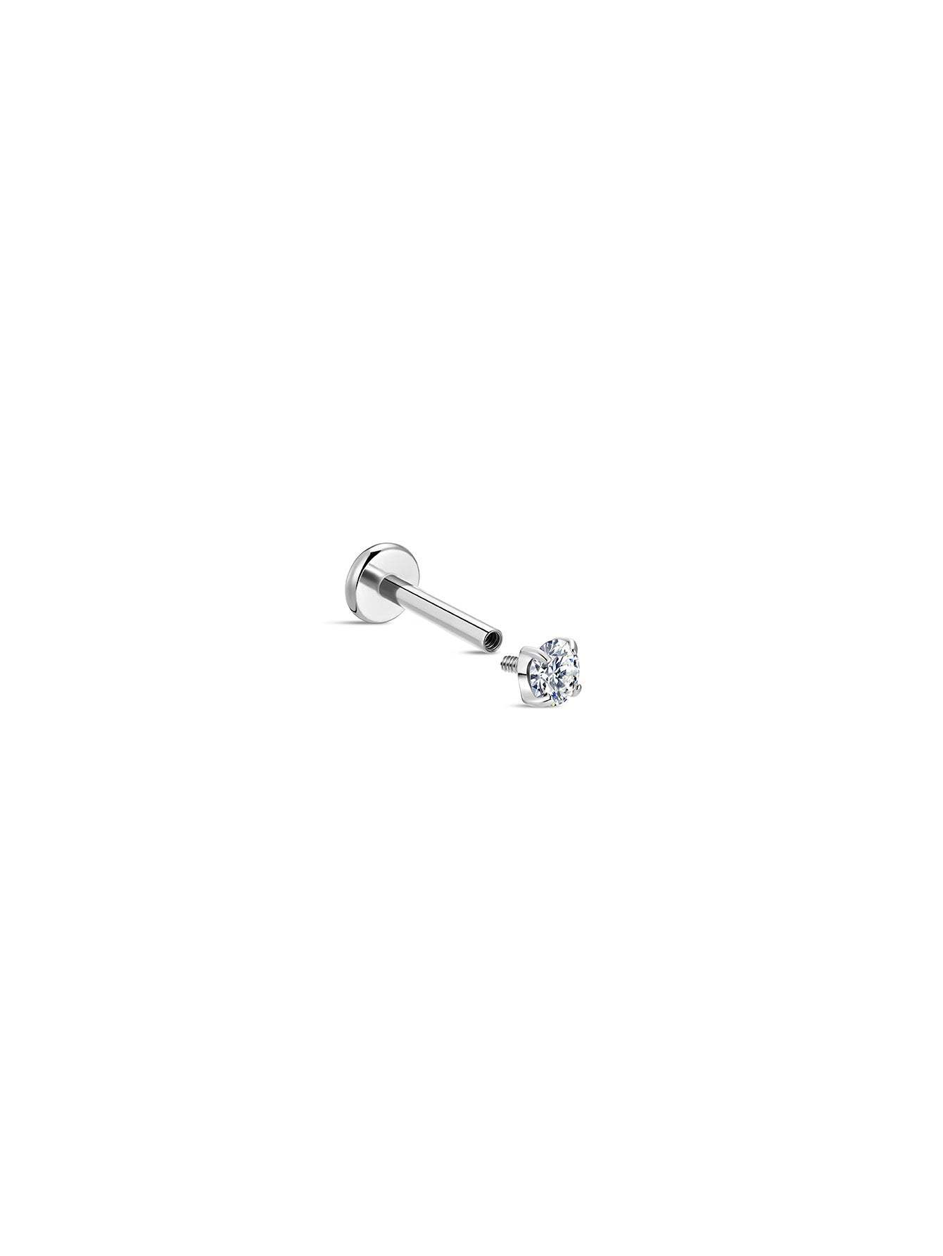 G23 Titanium Shining Classic Ear Piercing Stud-Olarajewelry