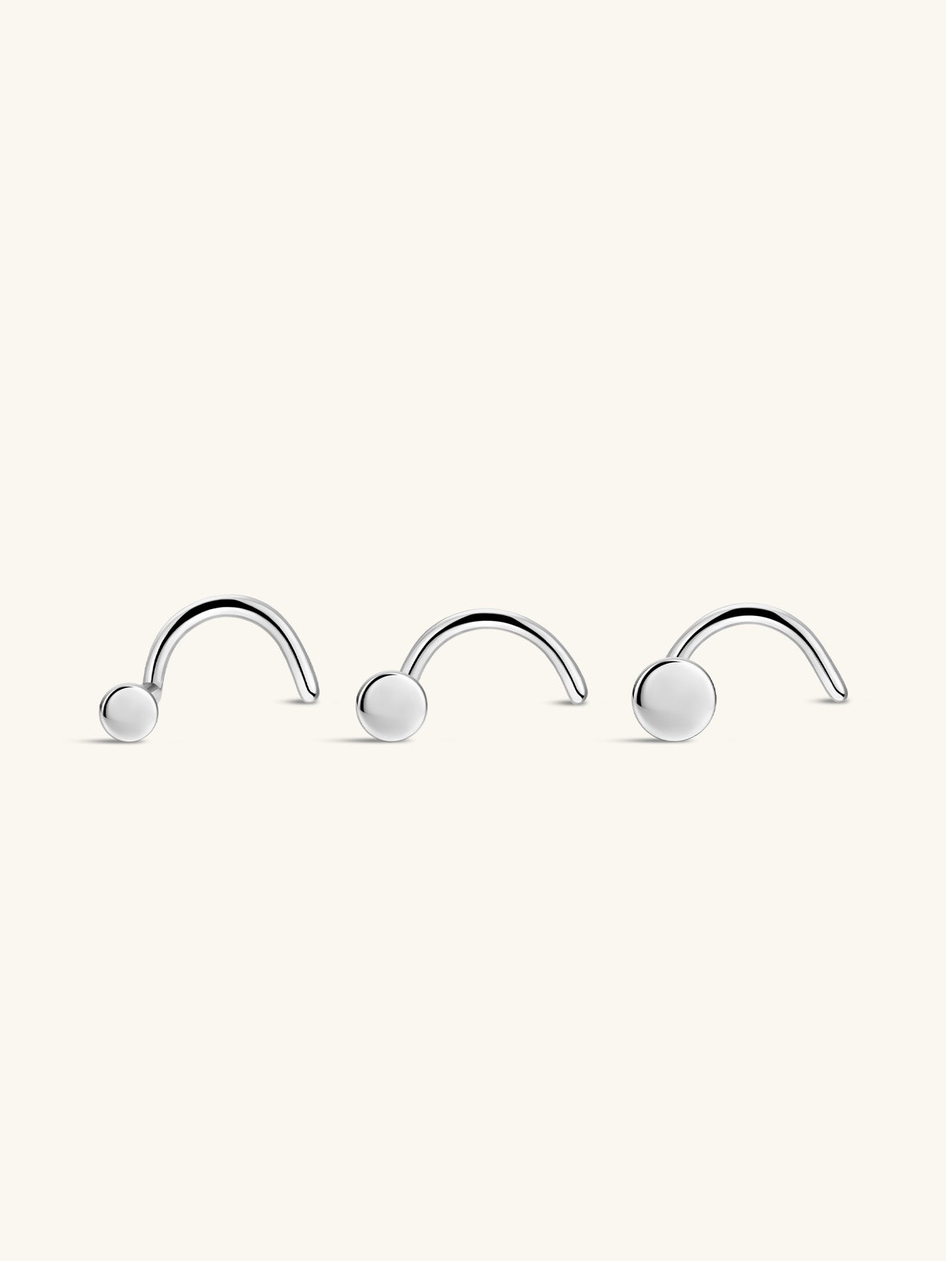 G23 Titanium Classic Round Twist Nose Ring-Olarajewelry