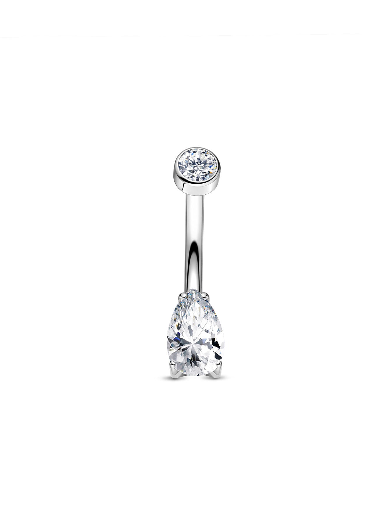 G23 Titanium Water Drop Belly Ring-Olarajewelry