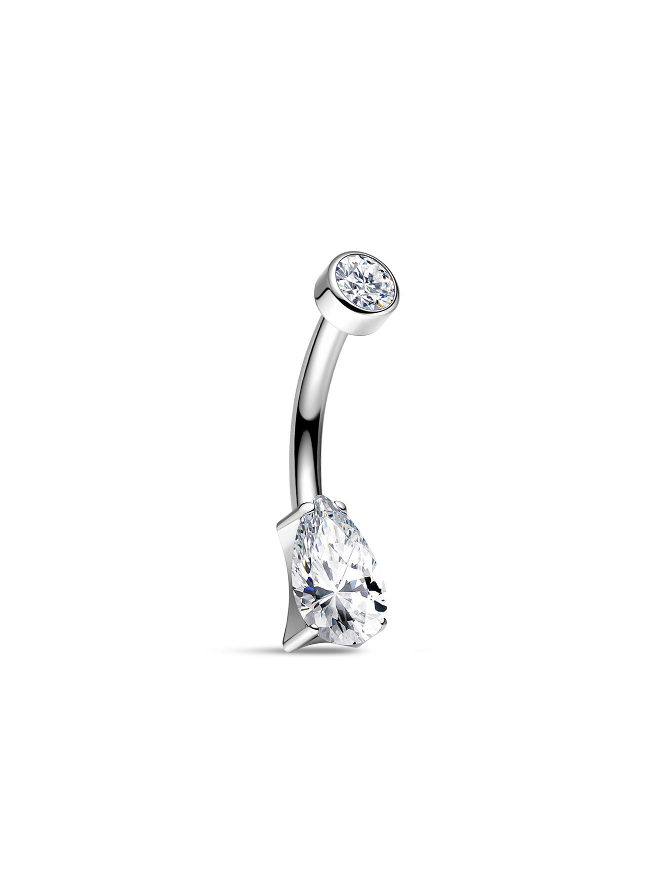 G23 Titanium Water Drop Belly Ring-Olarajewelry