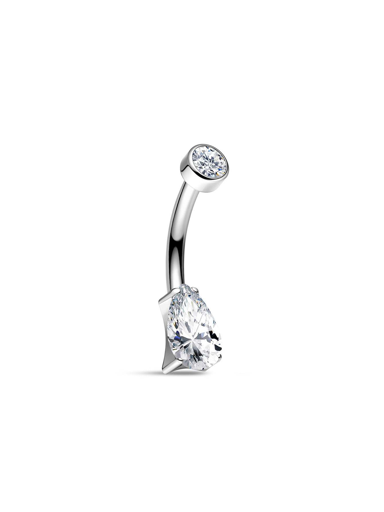 G23 Titanium Water Drop Belly Ring-Olarajewelry
