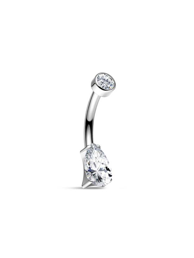 G23 Titanium Water Drop Belly Ring-Olarajewelry