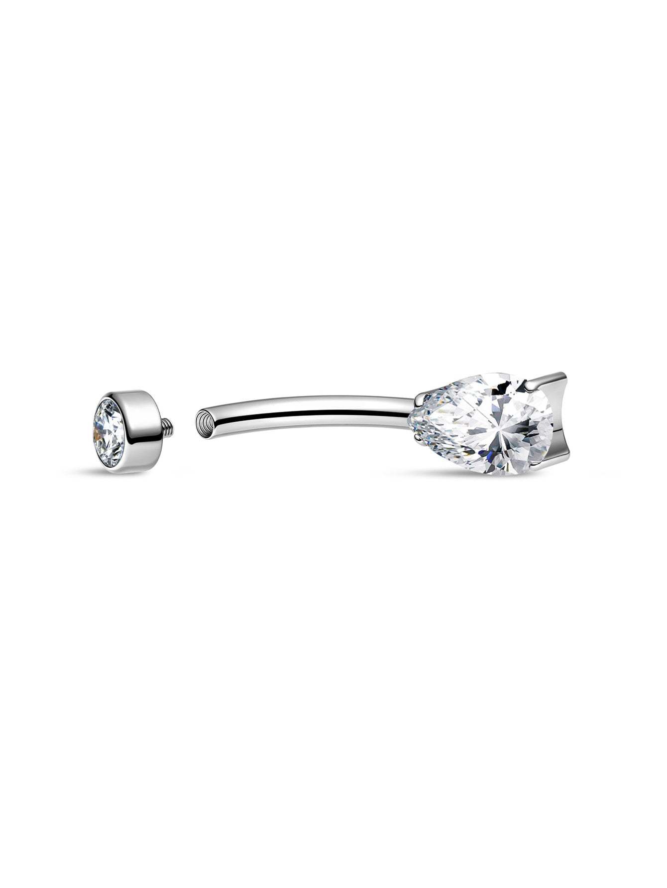 G23 Titanium Water Drop Belly Ring-Olarajewelry