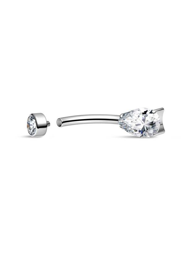 G23 Titanium Water Drop Belly Ring-Olarajewelry