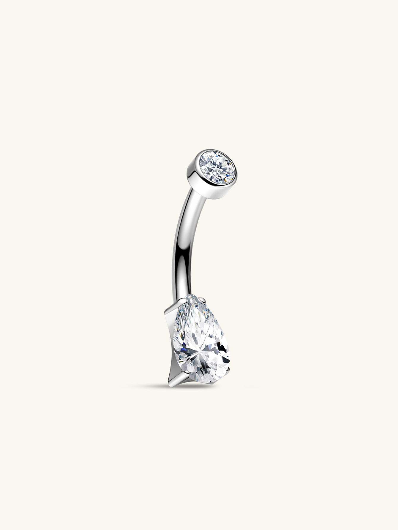 G23 Titanium Water Drop Belly Ring-Olarajewelry