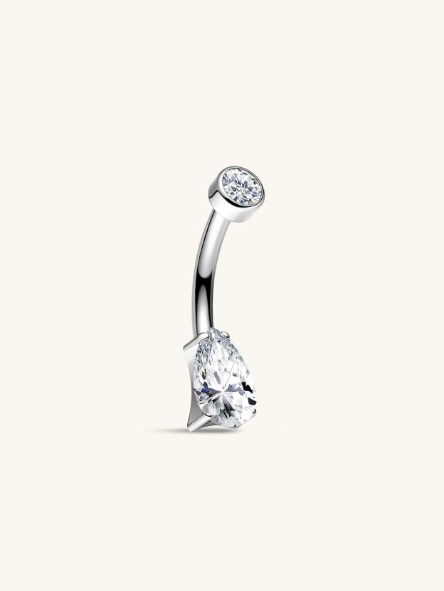 G23 Titanium Water Drop Belly Ring-Olarajewelry
