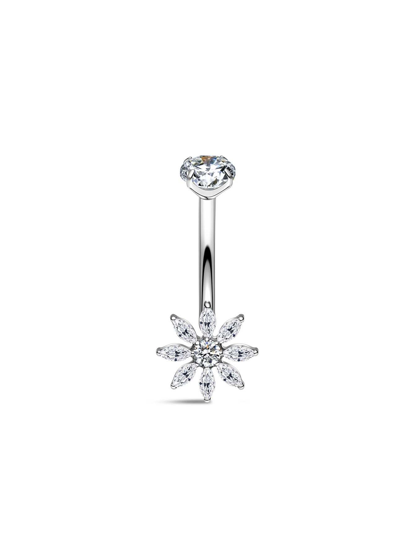 G23 Titanium Jasmine Topper Belly Ring-Olarajewelry