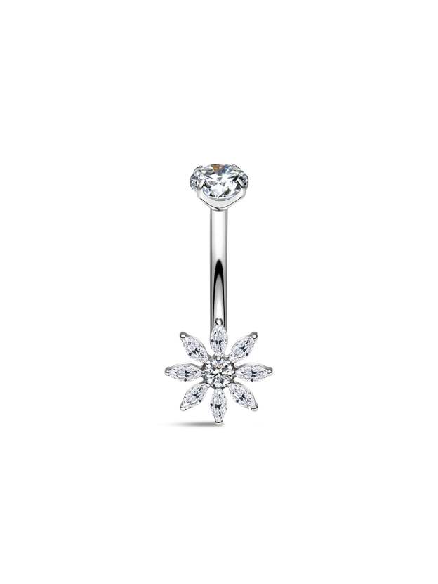 G23 Titanium Jasmine Topper Belly Ring-Olarajewelry