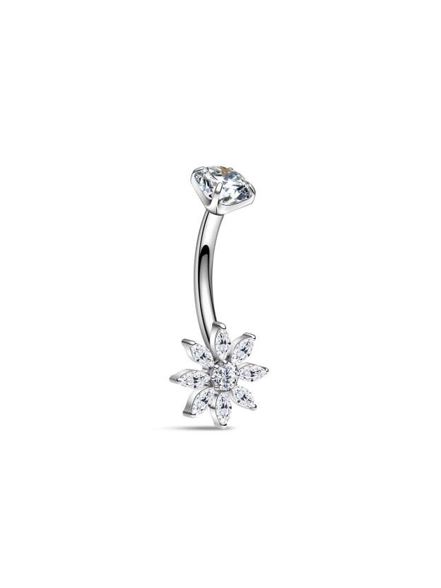 G23 Titanium Jasmine Topper Belly Ring-Olarajewelry