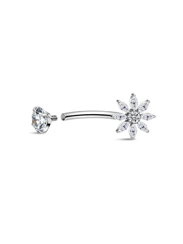 G23 Titanium Jasmine Topper Belly Ring-Olarajewelry