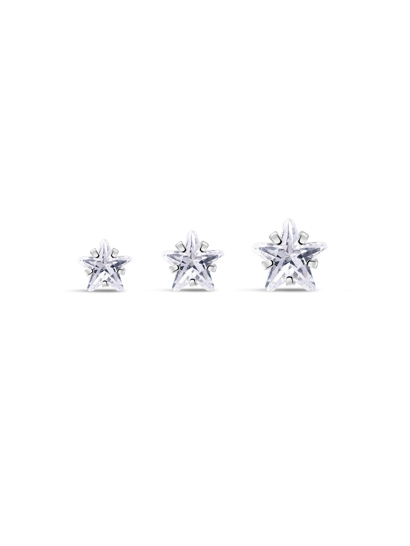 G23 Titanium Shining Stars Ear Piercing Stud-Olarajewelry