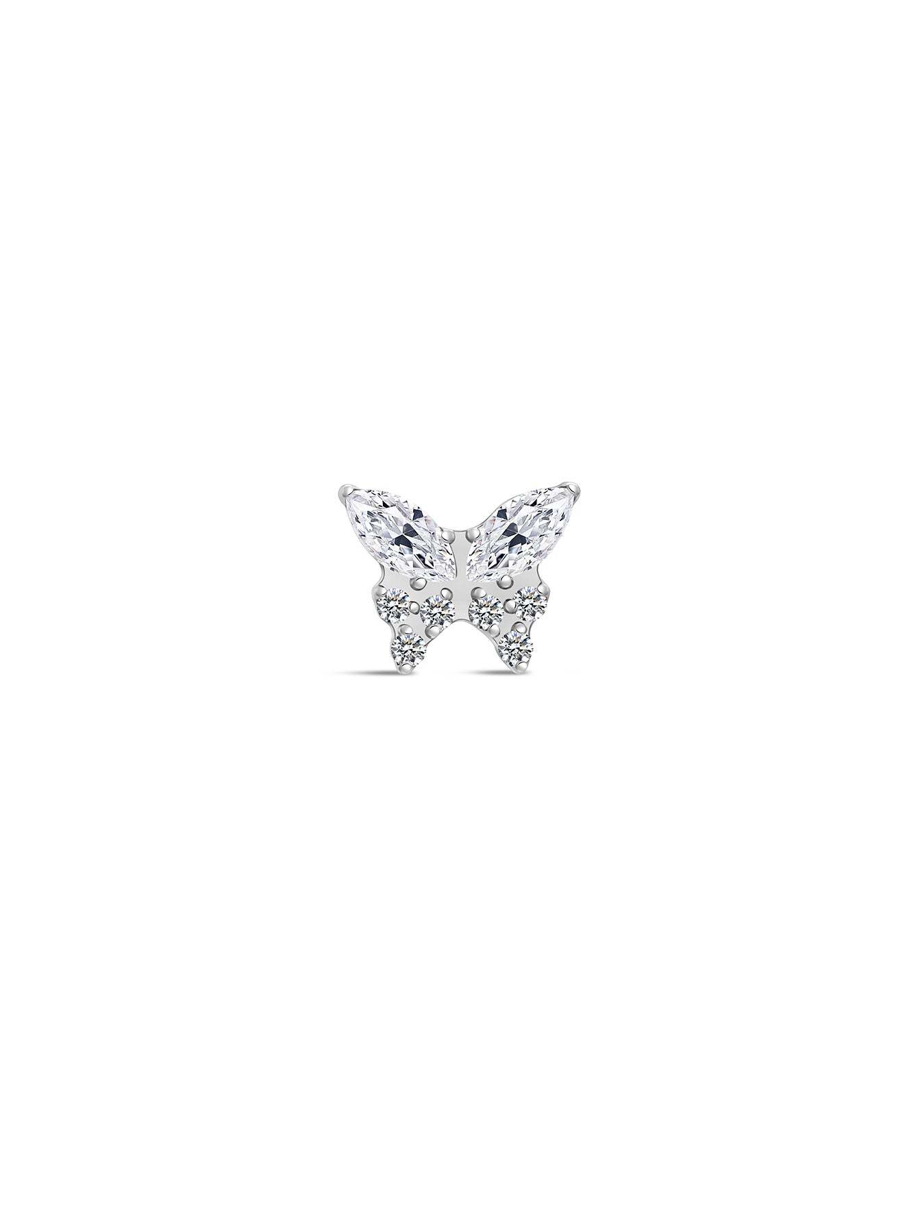 G23 Titanium Butterfly Ear Piercing Stud-Olarajewelry