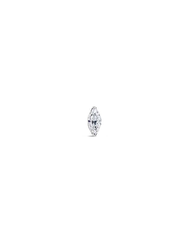 G23 Titanium Single Marquise Zircon Ear Piercing Stud-Olarajewelry