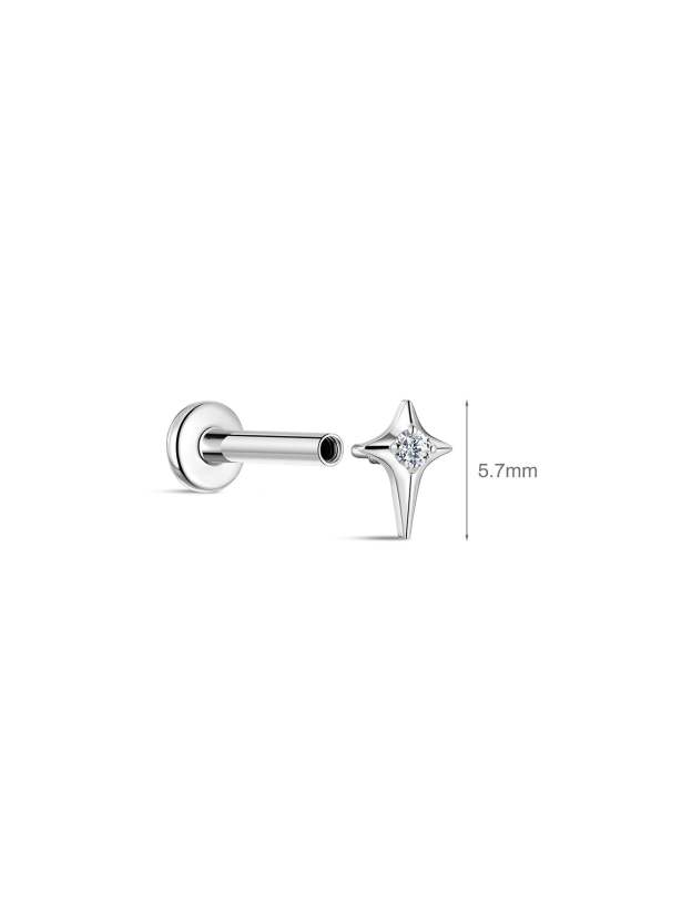 G23 Titanium Mini Starlight Ear Piercing Stud-Olarajewelry